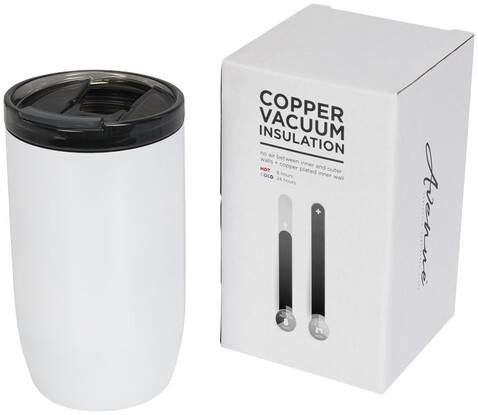 Lagom 380 ml Kupfer-Vakuum Isolierbecher, weiss bedrucken, Art.-Nr. 10054802 Lagom 380 ml Kupfer-Vakuum Isolierbecher, weiss bedrucken, Art.-Nr. 10054802