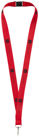 Lago Lanyard mit Sicherheitsverschluss, rot bedrucken, Art.-Nr. 10219303 Lago Lanyard mit Sicherheitsverschluss, rot bedrucken, Art.-Nr. 10219303