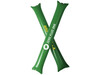 Cheer 2 aufblasbare Klatsch-Stangen, grün bedrucken, Art.-Nr. 10250606