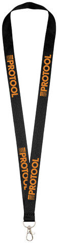 Impey Lanyard mit praktischem Haken, schwarz bedrucken, Art.-Nr. 10250701