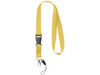 Sagan Lanyard mit abnehmbarer Schnalle und Handyband, gelb bedrucken, Art.-Nr. 10250807