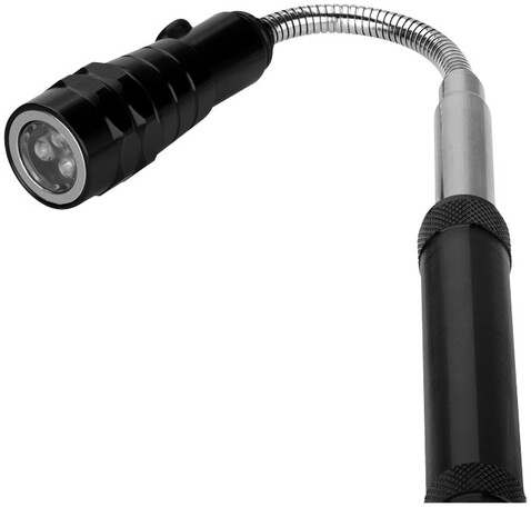 Magnetica magnetische Teleskop Taschenlampe, schwarz bedrucken, Art.-Nr. 10424400