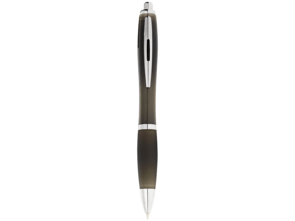 Nash Kugelschreiber farbig mit schwarzem Griff, schwarz bedrucken, Art.-Nr. 10608505
