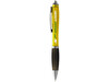 Nash Kugelschreiber farbig mit schwarzem Griff, gelb, schwarz bedrucken, Art.-Nr. 10608506