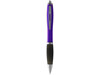 Nash Kugelschreiber farbig mit schwarzem Griff, lila, schwarz bedrucken, Art.-Nr. 10608507