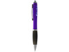 Nash Kugelschreiber farbig mit schwarzem Griff, lila, schwarz bedrucken, Art.-Nr. 10615507