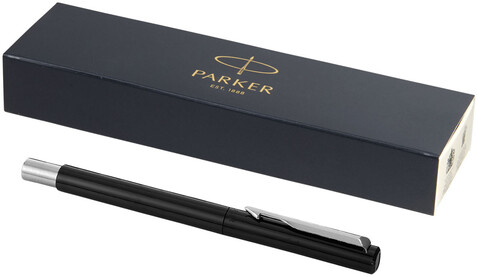 Parker Vector Tintenroller (schwarze Mine), schwarz bedrucken, Art.-Nr. 10648300 Parker Vector Tintenroller (schwarze Mine), schwarz bedrucken, Art.-Nr. 10648300