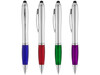 Nash Stylus Kugelschreiber silbern mit farbigem Griff, silber, blau bedrucken, Art.-Nr. 10678500