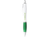 Nash Kugelschreiber weiß mit farbigem Griff, weiss, grün bedrucken, Art.-Nr. 10690001