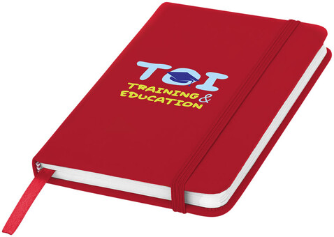 Spectrum A6 Hard Cover Notizbuch, rot bedrucken, Art.-Nr. 10690502 Spectrum A6 Hard Cover Notizbuch, rot bedrucken, Art.-Nr. 10690502