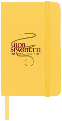 Spectrum A6 Hard Cover Notizbuch, gelb bedrucken, Art.-Nr. 10690509 Spectrum A6 Hard Cover Notizbuch, gelb bedrucken, Art.-Nr. 10690509
