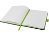 Colour-Edge A5 Hard Cover Notizbuch, schwarz, limone bedrucken, Art.-Nr. 10690703