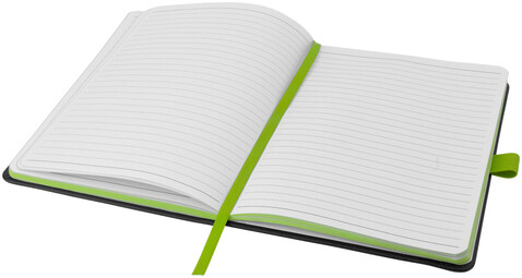Colour-Edge A5 Hard Cover Notizbuch, schwarz, limone bedrucken, Art.-Nr. 10690703 Colour-Edge A5 Hard Cover Notizbuch, schwarz, limone bedrucken, Art.-Nr. 10690703