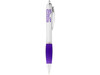 Nash Kugelschreiber silbern mit farbigem Griff, lila, silber bedrucken, Art.-Nr. 10707702