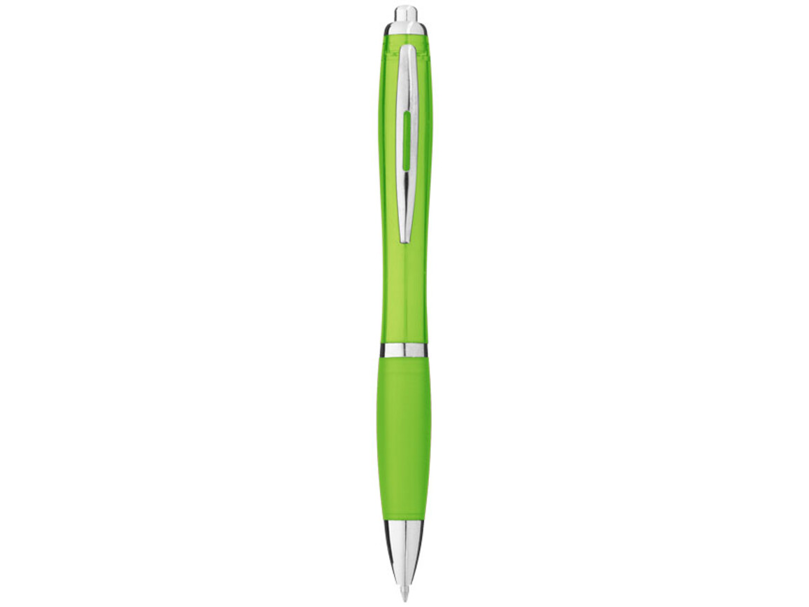 Nash Kugelschreiber mit farbigem Schaft und Griff, limone bedrucken, Art.-Nr. 10707807