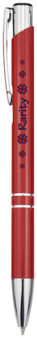 Moneta Druckkugelschreiber aus Aluminium (blaue Mine), rot bedrucken, Art.-Nr. 10710505 Moneta Druckkugelschreiber aus Aluminium (blaue Mine), rot bedrucken, Art.-Nr. 10710505