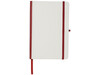 A5 Notizbuch für Digitaldruck, weiss, rot bedrucken, Art.-Nr. 10725801