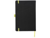 Lasercut A5 Notizbuch, schwarz, limone bedrucken, Art.-Nr. 10728004