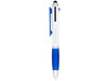Nash 4-in-1-Kugelschreiber, weiss, blau bedrucken, Art.-Nr. 10730401