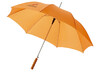 Lisa 23" Automatikregenschirm mit Holzgriff, orange bedrucken, Art.-Nr. 10901703