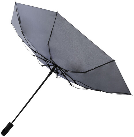 Trav 21,5" Vollautomatik Kompaktregenschirm, grau bedrucken, Art.-Nr. 10906402