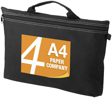 Orlando Konferenztasche 3L, schwarz bedrucken, Art.-Nr. 11943400