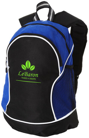 Boomerang Rucksack 22L, royalblau, schwarz bedrucken, Art.-Nr. 11951000