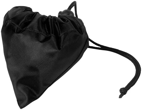 Bungalow faltbare Polyester Tragetasche 7L, schwarz bedrucken, Art.-Nr. 12011900 Bungalow faltbare Polyester Tragetasche 7L, schwarz bedrucken, Art.-Nr. 12011900