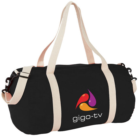 The Cotton Barrel Reisetasche 25L, schwarz bedrucken, Art.-Nr. 12019500