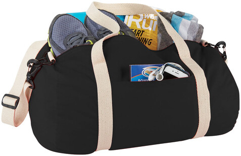 The Cotton Barrel Reisetasche 25L, schwarz bedrucken, Art.-Nr. 12019500