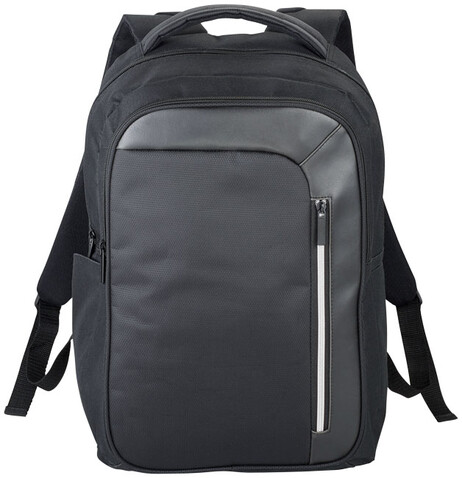 Vault RFID 15" Laptop-Rucksack 16L, schwarz bedrucken, Art.-Nr. 12021700