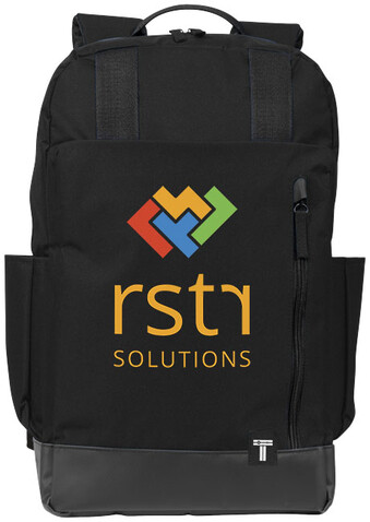 Compu 15,6" Laptop-Rucksack 14L, schwarz bedrucken, Art.-Nr. 12023300