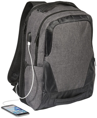 Overland 17" TSA Laptop-Rucksack 18L, kohle bedrucken, Art.-Nr. 12038801 Overland 17" TSA Laptop-Rucksack 18L, kohle bedrucken, Art.-Nr. 12038801