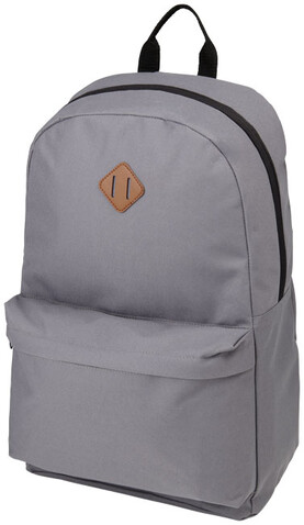 Stratta 15" Laptop-Rucksack 15L, grau bedrucken, Art.-Nr. 12039202