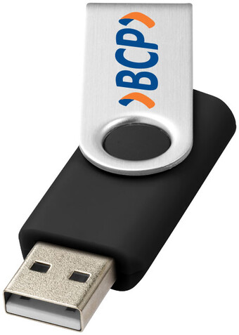 Rotate-Basic 2 GB USB-Stick, schwarz, silber bedrucken, Art.-Nr. 12350400 Rotate-Basic 2 GB USB-Stick, schwarz, silber bedrucken, Art.-Nr. 12350400