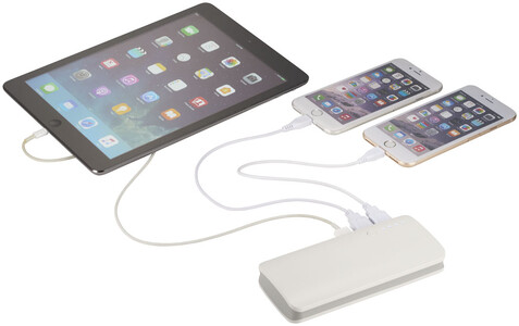 Spare 10000 mAh Powerbank, weiss bedrucken, Art.-Nr. 12368600 Spare 10000 mAh Powerbank, weiss bedrucken, Art.-Nr. 12368600