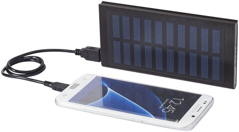 Stellar 8000 mAh Solar Powerbank, schwarz bedrucken, Art.-Nr. 12368800 Stellar 8000 mAh Solar Powerbank, schwarz bedrucken, Art.-Nr. 12368800