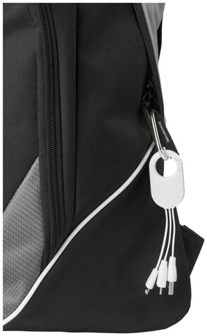 Troop 3-in-1 Ladekabel, weiss bedrucken, Art.-Nr. 13499301