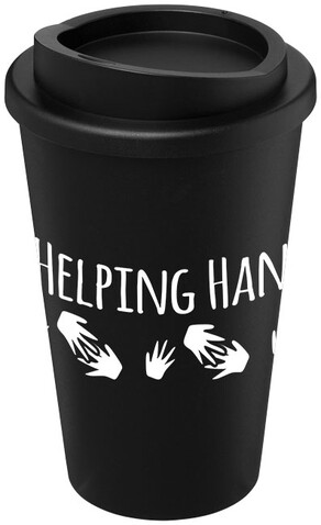 Americano® 350 ml Isolierbecher, schwarz bedrucken, Art.-Nr. 21000100