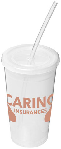 Stadion 350 ml doppelwandiger Becher, transparent klar bedrucken, Art.-Nr. 21003100 Stadion 350 ml doppelwandiger Becher, transparent klar bedrucken, Art.-Nr. 21003100