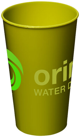 Arena 375 ml Kunststoffbecher, limone bedrucken, Art.-Nr. 21003703