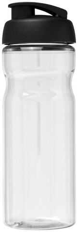 H2O Active® Base 650 ml Sportflasche mit Klappdeckel, transparent, schwarz bedrucken, Art.-Nr. 21004500 H2O Active® Base 650 ml Sportflasche mit Klappdeckel, transparent, schwarz bedrucken, Art.-Nr. 21004500