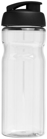 H2O Active® Base 650 ml Sportflasche mit Klappdeckel, transparent, schwarz bedrucken, Art.-Nr. 21004500 H2O Active® Base 650 ml Sportflasche mit Klappdeckel, transparent, schwarz bedrucken, Art.-Nr. 21004500