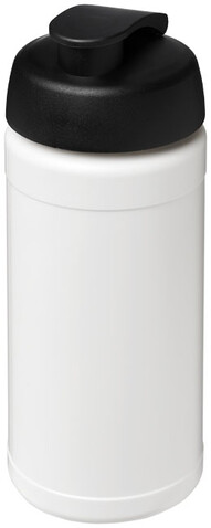 Baseline® Plus 500 ml Sportflasche mit Klappdeckel, weiss, schwarz bedrucken, Art.-Nr. 21006800 Baseline® Plus 500 ml Sportflasche mit Klappdeckel, weiss, schwarz bedrucken, Art.-Nr. 21006800