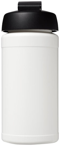 Baseline® Plus 500 ml Sportflasche mit Klappdeckel, weiss, schwarz bedrucken, Art.-Nr. 21006800 Baseline® Plus 500 ml Sportflasche mit Klappdeckel, weiss, schwarz bedrucken, Art.-Nr. 21006800