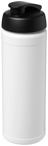 Baseline® Plus 750 ml Flasche mit Klappdeckel, weiss, schwarz bedrucken, Art.-Nr. 21007000 Baseline® Plus 750 ml Flasche mit Klappdeckel, weiss, schwarz bedrucken, Art.-Nr. 21007000
