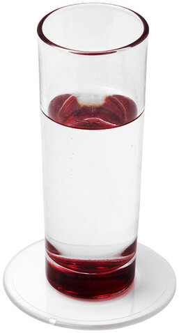 Renzo runder Kunststoffuntersetzer, transparent klar bedrucken, Art.-Nr. 21051500 Renzo runder Kunststoffuntersetzer, transparent klar bedrucken, Art.-Nr. 21051500