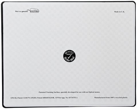 Brite-Mat® rechteckiges Mauspad, schwarz bedrucken, Art.-Nr. 21052200