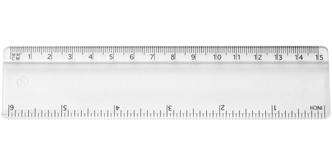 Renzo 15 cm Kunststofflineal, transparent klar bedrucken, Art.-Nr. 21053600