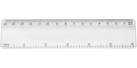 Renzo 15 cm Kunststofflineal, transparent klar bedrucken, Art.-Nr. 21053600